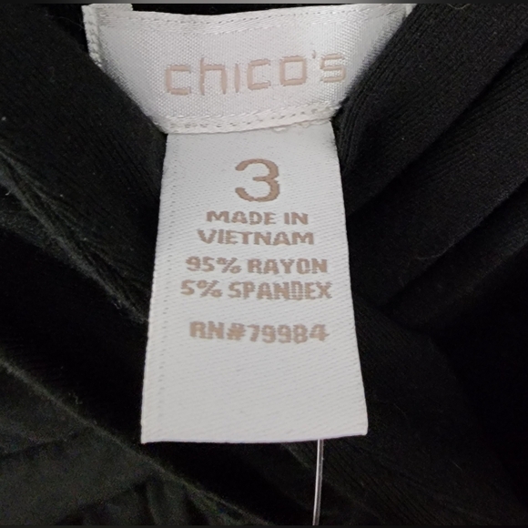 Chicos' Solid Nala Dress. Black Maxi Dress. - Picture 10 of 11